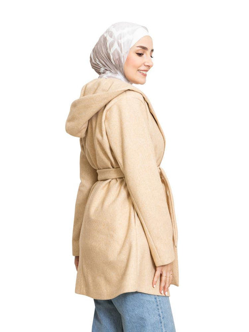 Sh - Beige Feather Jacket - Khotwh